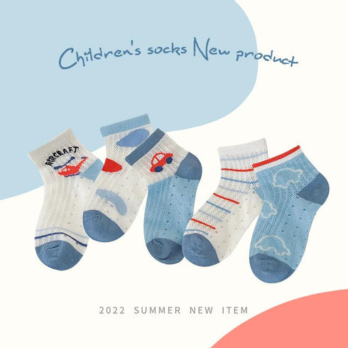 Children's Candy Colored Socks (five Pairs)