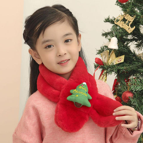 Children's Plush Christmas Scarf
