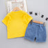 Children's Summer Denim Short Sleeve Set
