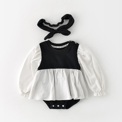 Baby Girl Hair Belt Princess Jumpsuit