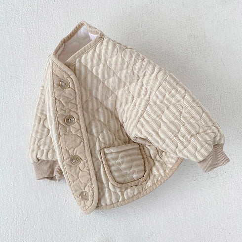 Autumn vintage diamond wavy double coat