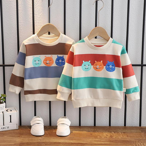 Boys spring and autumn suit set of three