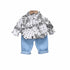 Boy's Spring and Autumn Casual Shirt Two-Piece Set