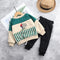 Winter children's leisure and velvet suit two-piece set