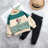 Winter children's leisure and velvet suit two-piece set