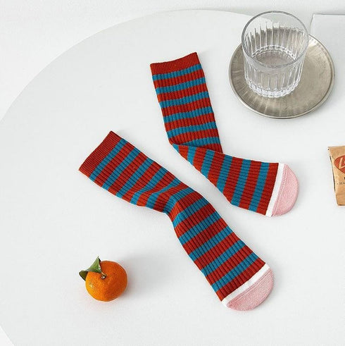 Striped leggings socks for children