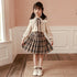 Girls Fall Pleated Skirt Set
