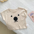 Baby Half Sleeve T-shirt Baby Cartoon Wear Bottom Short Sleeve Jacket