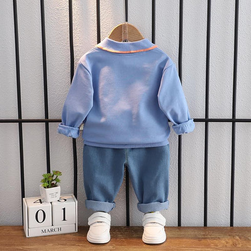 Boy's Spring and Autumn Two-Piece Set