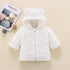 Children's winter plush Joker cardigan padded hooded coat