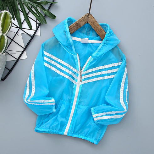 Summer hooded zipper sunscreen clothing