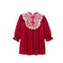 Sweet princess dress winter style foreign style red birthday party dress
