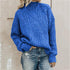 Autumn and Winter High Neck Twist Knitted Sweater