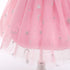 Girl's Star Stamped Dress Princess Dress Mesh Canopy Dress Children's Dress