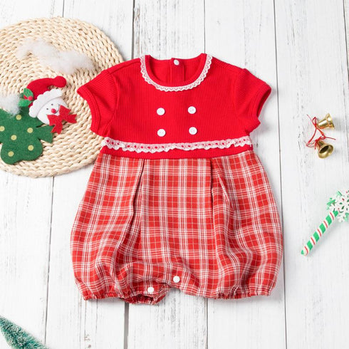 Christmas baby jumpsuit