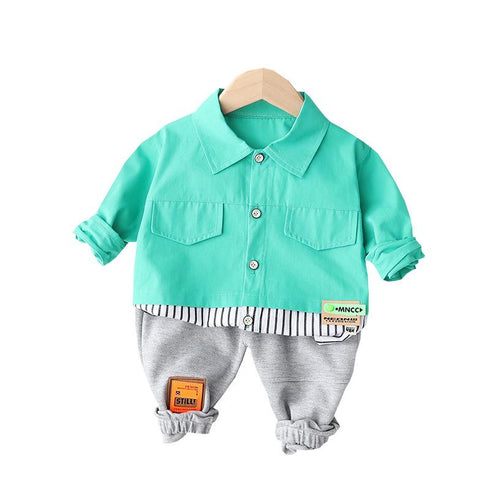 Boys suit spring and autumn two-piece set