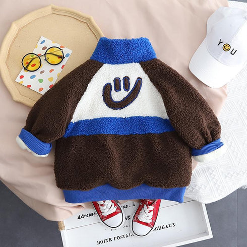 Boys' Cashmere Coat in Autumn and Winter