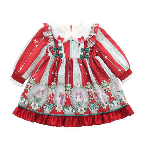 Christmas New Year Festival Princess Dress Little Girl Dress