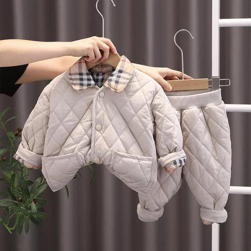 Children's Winter Wear Light cotton-padded jacket Two-Piece Set