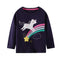 Girls Long Sleeve T-shirt European And American Autumn New Cartoon Printed Jacket