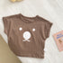 Baby Half Sleeve T-shirt Baby Cartoon Wear Bottom Short Sleeve Jacket