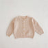Solid Color Sweater Set Cotton Yarn Knitted Ha Coat Two-Piece Set