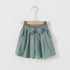 Girls Summer Solid Bow Elastic Shorts