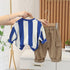 Spring and Autumn Boys Long Sleeve Set Two-Piece Set