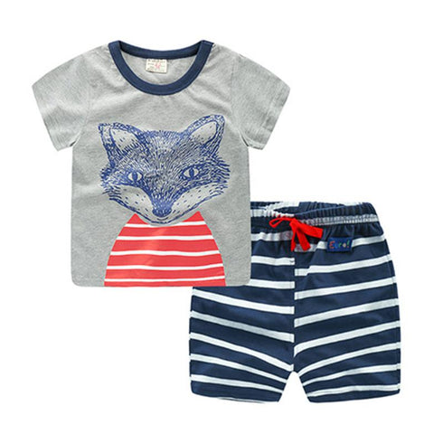 Summer children's stripe set
