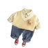 Children's Spring and Autumn Shirt Leisure Three-Piece Set