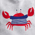 Summer Boys Cartoon Crab Print Set