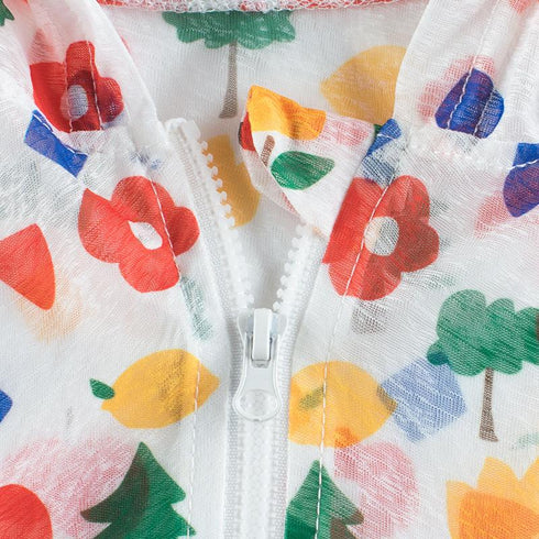 Girls Summer Sunscreen Clothes Flowers