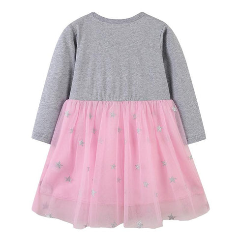 Autumn New Girl Dress European And American Style Baby Gauze Princess Dress