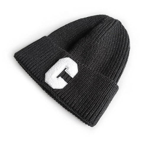 Letter C Wool Beanie