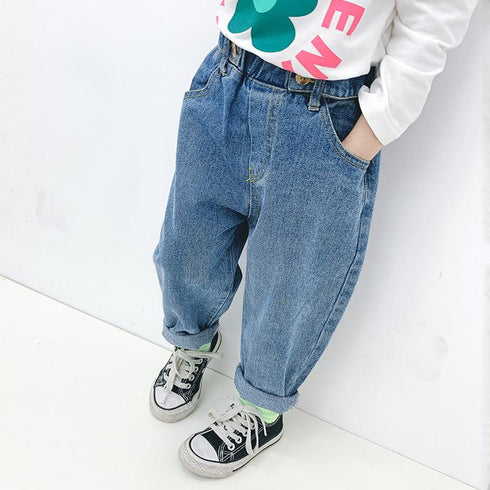 Children's Casual Simple Jeans