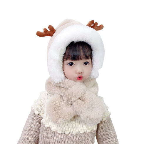 Children's Antlers Hat Scarf Oneness
