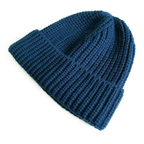 Solid color knitted wool hat 17.32-23.62 inches