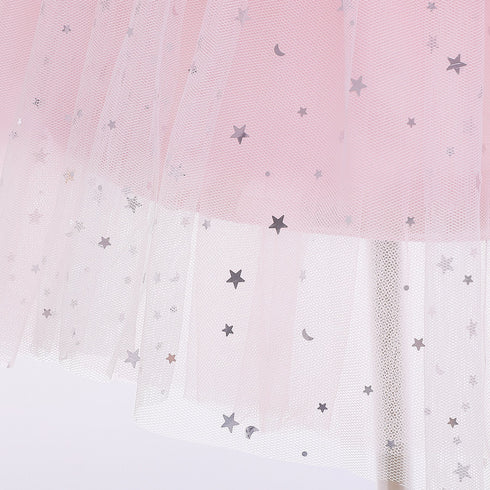 Girl's Mesh Paggy Dress Summer European And American Dress Princess Dress