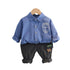 Boys spring and autumn leisure suit two-piece set