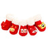 Cartoon New Year socks padded lamb velvet coral fleece children's floor socks baby baby floor socks (six pairs)