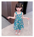 Girls Summer Suspender Skirt 2022 New Baby Girl Cute Flower Skirt Children's Foreign Style Dress