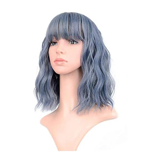 Ladies short curly hair multicolor chemical fiber wig headgear
