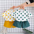Summer Girl's Dot Short Sleeve Shorts Set