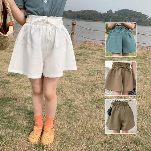 Summer thin loose wide leg pants Joker three-point pants bud shorts