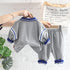 Spring and Autumn Boys' Long Sleeve Suit Two-Piece Set