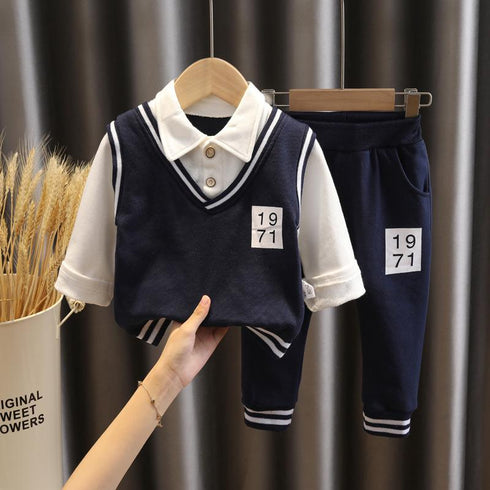 Children's Spring and Autumn Set Two-Piece Set