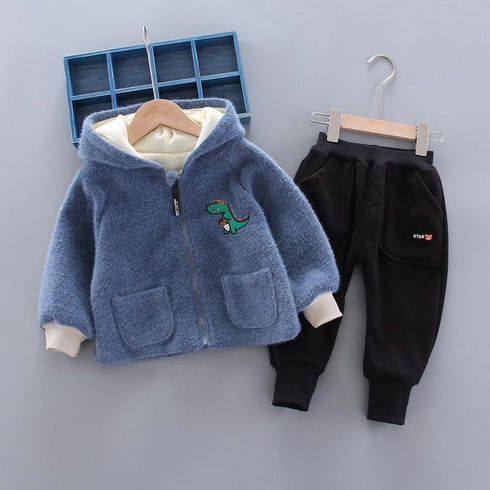Baby winter cotton-padded jacket suit