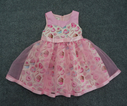 Girls Printed Princess Dress Children's Clothing Dress Dress Unkempt Dress New European And American Dress