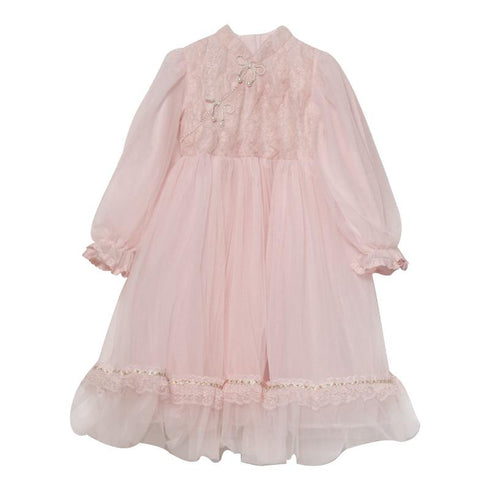 Foreign style children's princess dress little girl's unkempt dress