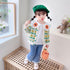 Flower Cardigan Three Piece Set Baby Girl Lapel Shirt Long Sleeve Set